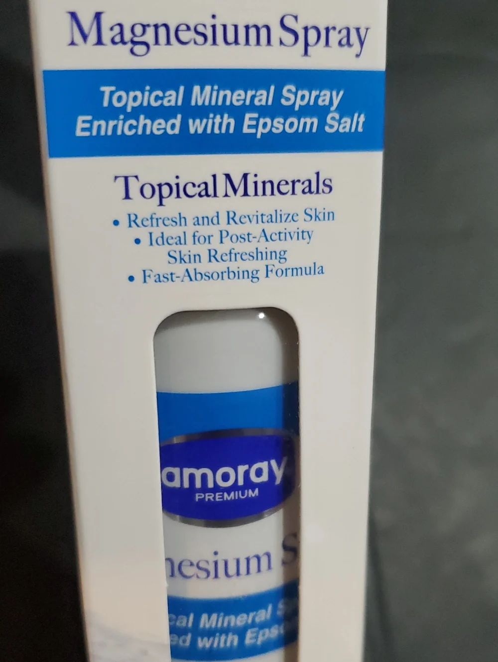 Fast-absorbing non greasy Epsom salt enriched Magnesium spray brand new